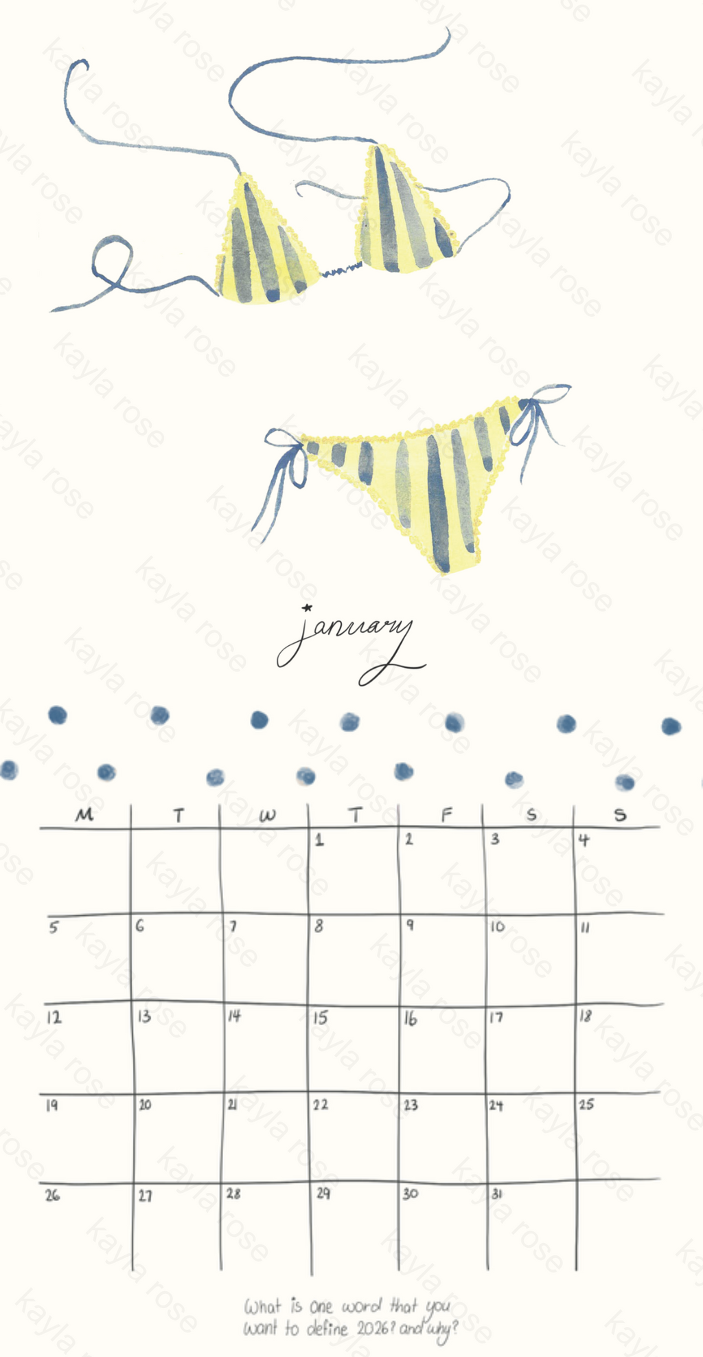 2026 Daydreamer Calendar ✷PREORDER✷